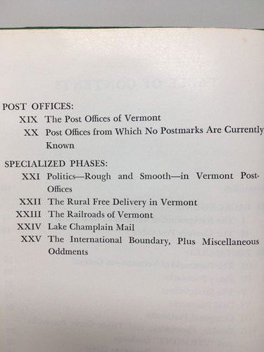 The Postal History of Vermont Collectors Club Handbook No. 21 Slawson 1969 - Picture 10 of 10