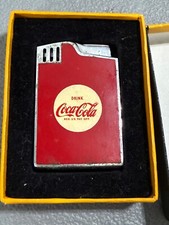 Vintage Coca Cola Lighter Blue Bird Music Lighter Soda Advertising Collectible