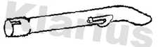 Klarius tail pipe fits Citroën boxer relay 2.2hdi 11> CN712V
