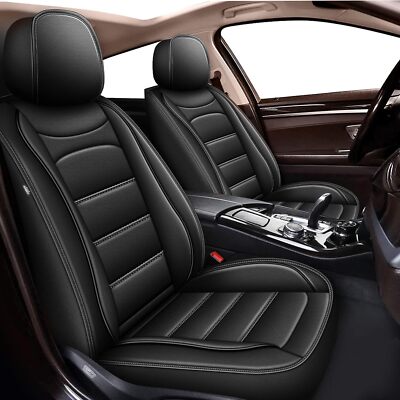 For Nissan Frontier 2009-2024 Front Row PU Leather Cushion Pad Car 2 Seat Covers