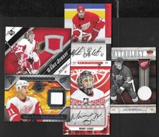 DETROIT RED WINGS AUTOGRAPH JERSEY NHL HOCKEY CARD SEE LIST