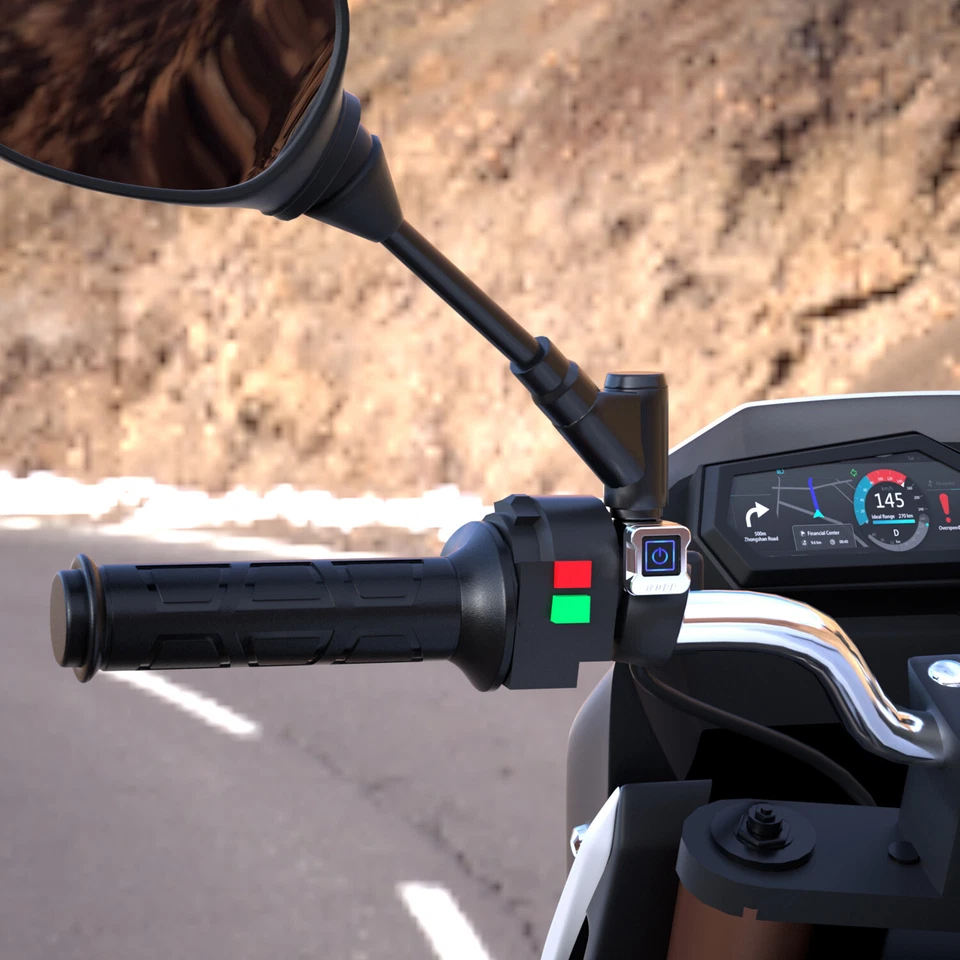 Calentador de manillar de invierno temperatura ajustable para motocicleta Foto 4 de 4