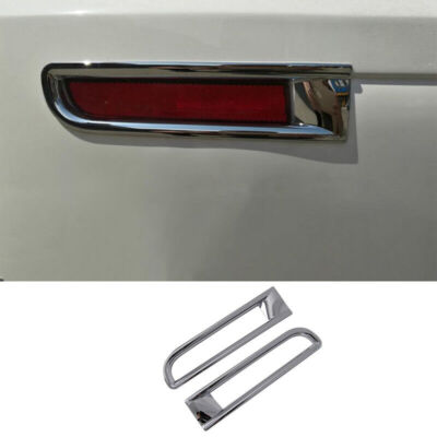 For Mitsubishi Lancer Evolution 2007-2017 Chrome Rear Fog Light Lamp Cover Trim
