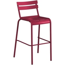 10 PACK Sangria Powder Coated Aluminum Restaurant Barstool Chair For Outdoor