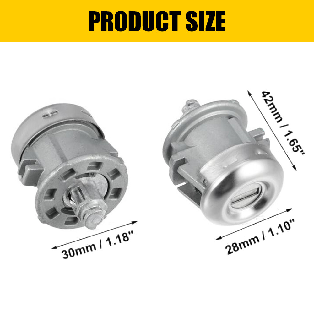 Ri-Key Security Door Lock Cylinder Set With 2 Keys For Ford F150 (1998-2009) - Pair Replacement - View #5