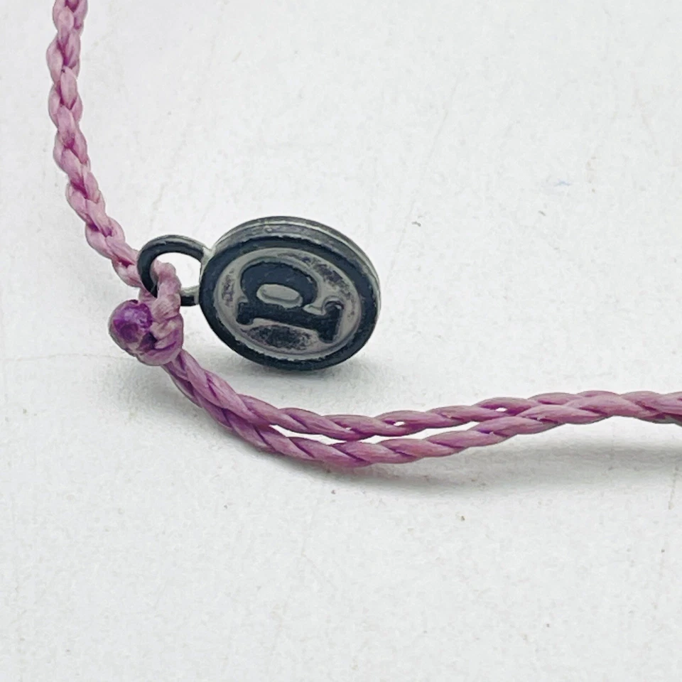 PURA VID电压范围紫色香巴拉手链银色太阳光小饰品海滩沿海岛 — 第 3/4 张图片