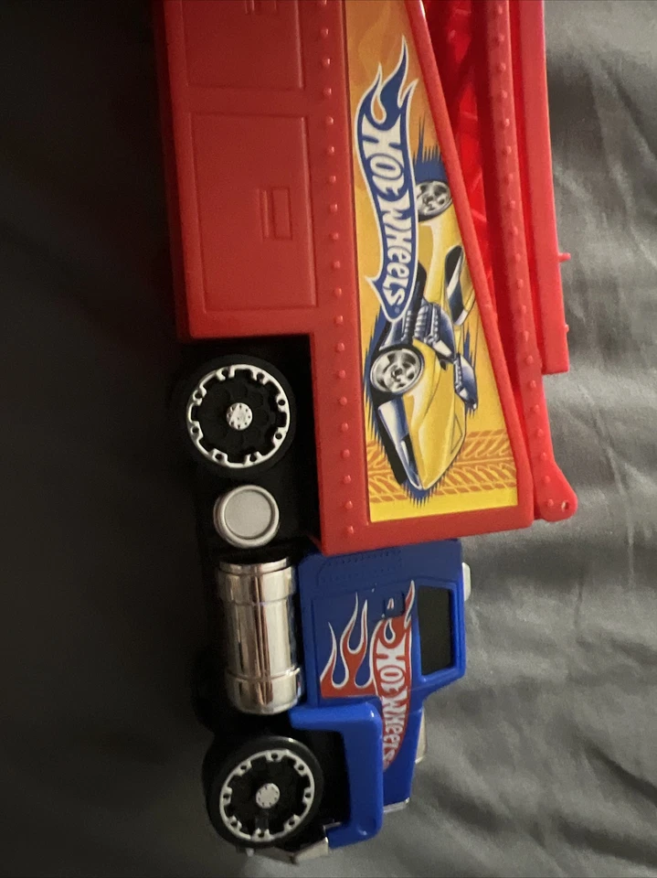 Hot Wheels Racing Rigs Racin' Big Rig Mattel 2009 camión rampa de carreras R9862 T5 Foto 3 de 4