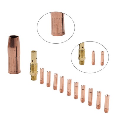12pcs MIG-Pistolen-Düsenspitzen-Set für Lincoln Weld Pak 100, 100HD 140HD, 175HD