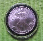 1997 American Silver Eagle 1 Troy Oz .999 Fine Silver Liberty in Capsule