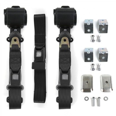 VW Type 1 Split 1947-1952  Standard 3pt BK Bench Seat Kit w/Brackets 3 Belts 