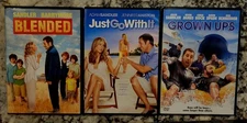 ADAM SANDLER  3PK DVD'S:GROWN UPS, BLENDED & JUST GO WITH IT! FUNNY FUNNY GET EM