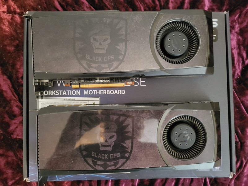 Rare GTX 580 Black opps gpu SLI bundle.