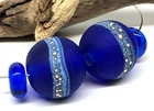 Handmade Lampwork Glass Beads From Murano Glass  OOAK Tamara Yarilo Brand 4 pcs