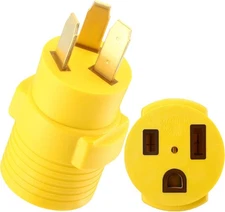 Kanayu 50Amp Welder Adapter Compatible with NEMA 10-50P to 6-50R 50 Yellow 
