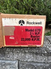 Rockwell Router 6702 w/ base 6301 Good Working w/ Box and instructions