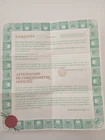 Vintage ROLEX Watch Cardboard Booklet Certified Warranty 6917