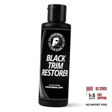 Black Trim Restorer - Lasts 6 Months, Dye Infused 1 Count Pack of 1 