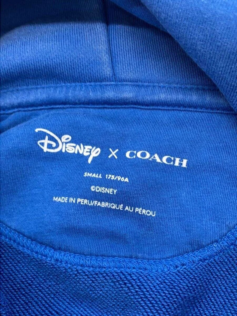 Felpa Coach con cappuccio S cotone blu usata