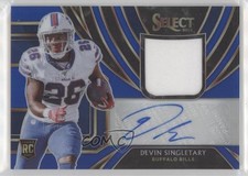 2019 Panini Select Blue Prizm 8/75 Devin Singletary #RM-DI Auto 5ov