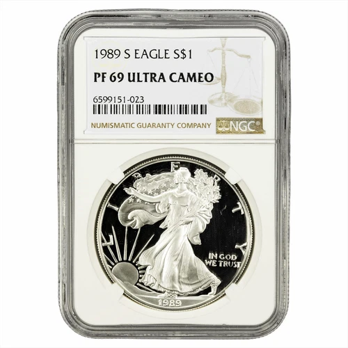 1989S American Silver Eagle $1 NGC PF 69 UCAM
