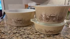 New ListingVintage Pyrex Mushroom Forest Fancies Nesting Cinderella Casserole Retro Kitchen