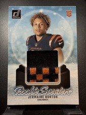 2024 Donruss #RHS-JBU Jermaine Burton Rookie Holiday Sweater MEM