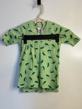 NWT Hanna Andersson Size 120 6-7 Green Pea Organic Cotton Short Johns Pajamas