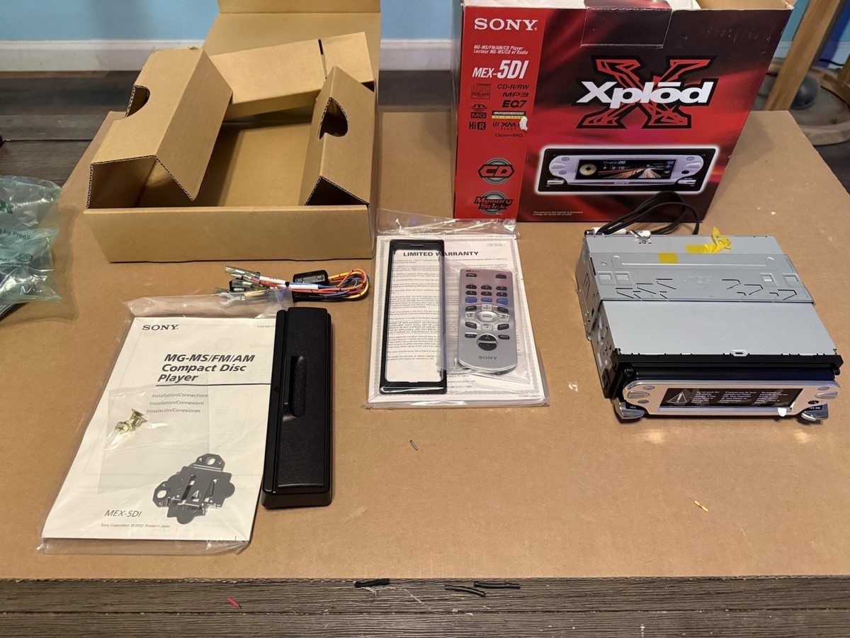 Sony MEX-5DI CD Player/MP3 In Dash Receiver for sale online | eBay