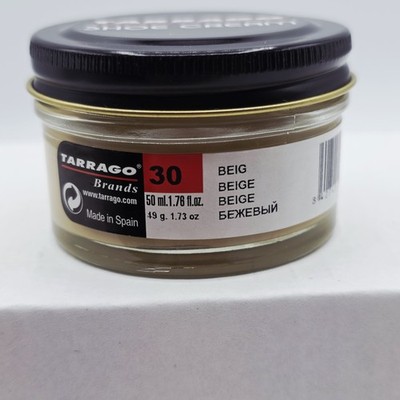 Tarrago Shoe Polish # 30 Beige Cream Leather Protector 1.76 oz. 50ml Boot