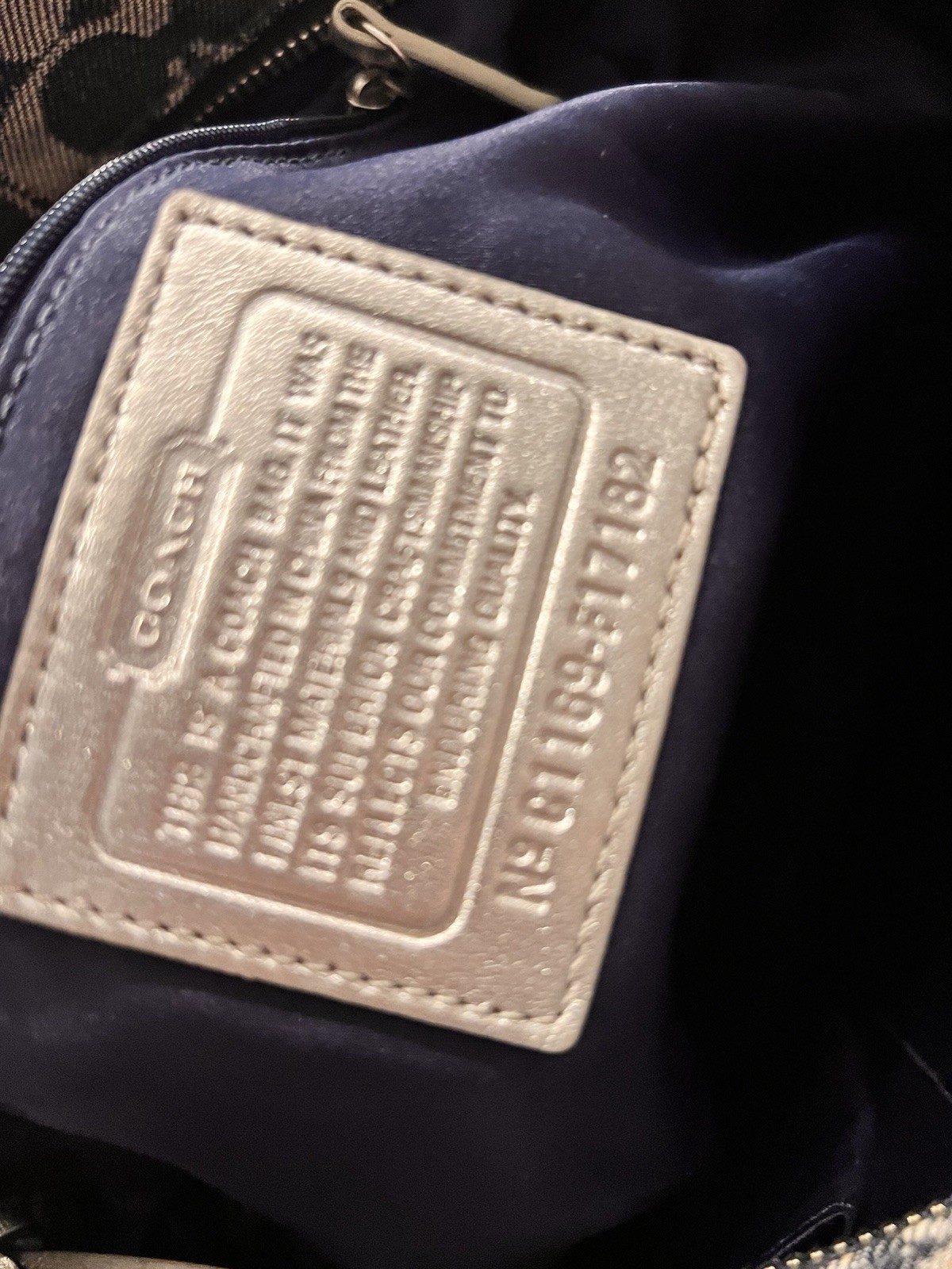 Coach Patchwork Logo Shoulder Bag Black Beige Blu… - image 5