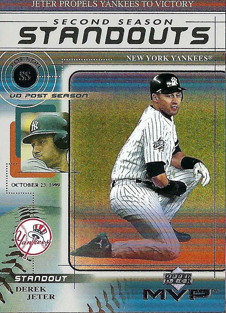 DEREK JETER 2000 UD MVP Second Season Standouts Card SS9 New York Yankees HOF