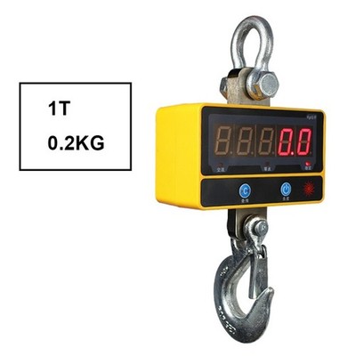 High-precision Electronic Weighing Scales LCD Display Crane Scale 1T / 0.2KG