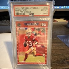 Leaf Pro Set Brock Purdy Rookie #PB-5 PSA 10 San Francisco 49ers /10554