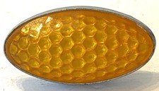 new old stock vintage OVAL bicycle 1-5/8" REFLECTOR
