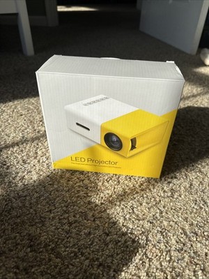 NeerKit 1080p Portable LED Mini Projector - White/Yellow