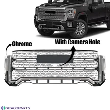 Grill For 2020-2023 GMC Sierra 2500 HD 3500 HD Denali Front Grille W/Camera Hole