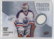 2014-15 Upper Deck Ice Frozen Fabrics Grant Fuhr #FZF-GF HOF 04gi