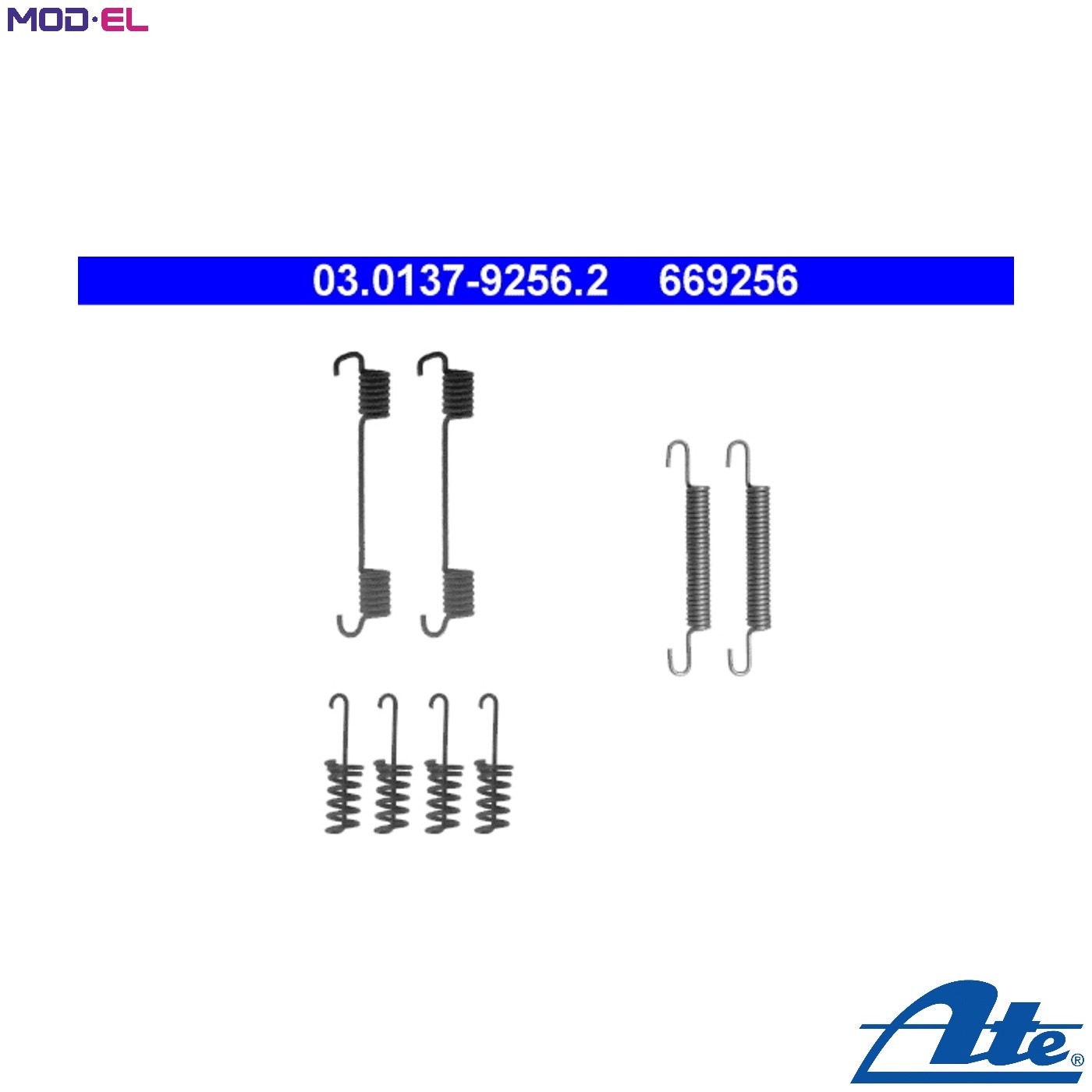 ACCESSORY KIT PARKING BRAKE SHOES 03.0137-9256.2 FOR VW LT/Mk/II/28-46/Van 2.8L