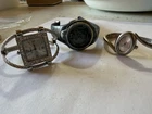 Funky Vintage Watch Lot Timex Ironman Geneva Rhinestone Fusion Cuff Working