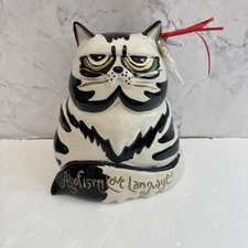 Blue Sky Clayworks New Cat 21204 Aloof is My Love Language Ceramic Figurine 8" H
