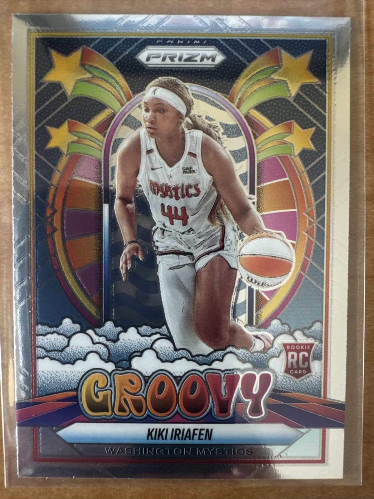 2025 Panini Prizm WNBA Groovy #15 Kiki Iriafen