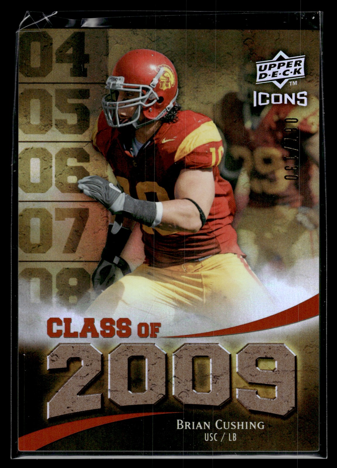 Brian Cushing 2009 Upper Deck Icons Card /130 #2009-BC