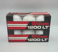 VTG NOS Wilson 1200 LT 2 Boxes 6 Golf Balls Total Cut Proof Surlyn 432 Dimple