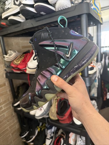 Nike Barkley Posite Max Eggplant Black Sz 9.5 555097-003