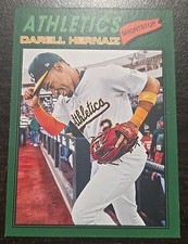 2026 Topps Heritage SP #66 Darell Hernaiz Color Match Green Border MLB