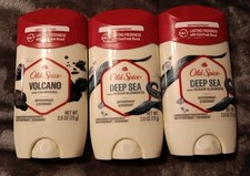 3 Old Spice 2 Deep Sea Scent 1 Volcano Deodorant 2.6oz N05