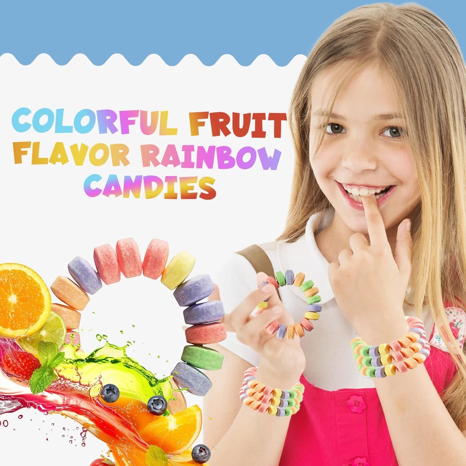 36-pack Bulk Candy Bracelets For Kids 2.5 Inch - Individually Wrapped - Stretch - Image 3 of 4