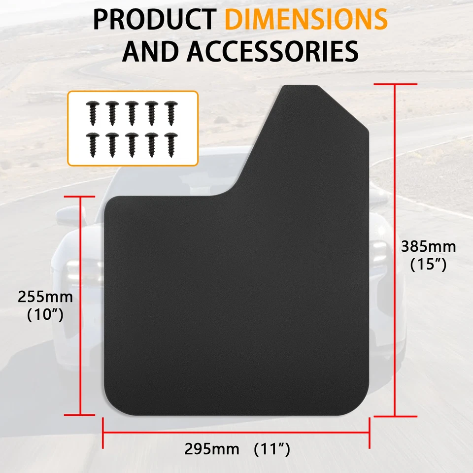 4x For Ford F-250 Super Duty Mudguards Fender Mud Flaps Splash Guards Mudflaps Foto 2 de 4