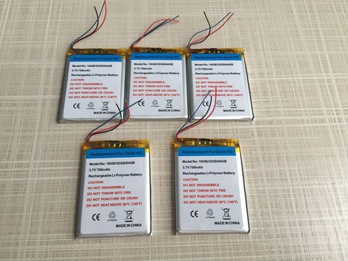 LOT 5X Battery For Microsoft Zune HD 16GB 32GB HD 64GB X817263-002 700mAh - Picture 5 of 12