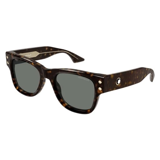 NUEVO Gafas de sol Montblanc MB 0381S 002 HABANA 100 % AUTÉNTICAS - Imagen 1 de 1